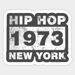 HIP HOP 1973 NEW YORK Sticker